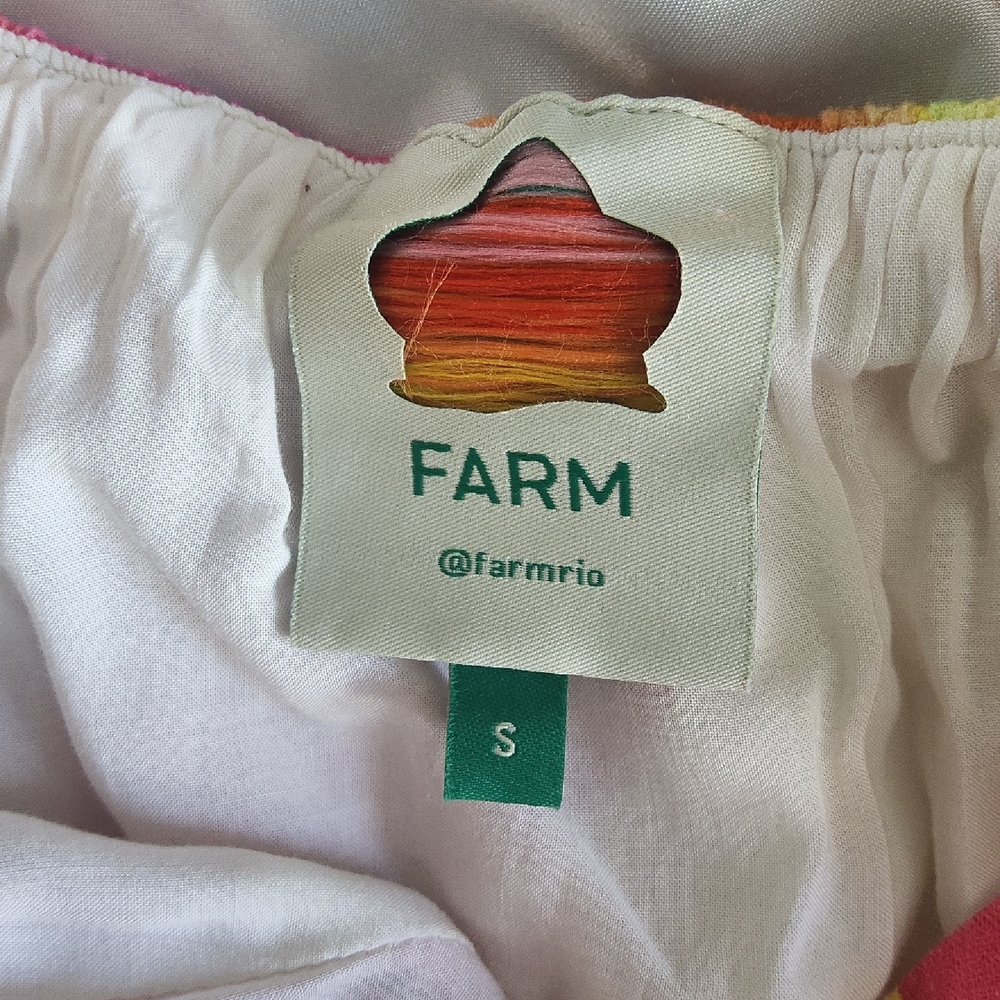 FARM Rio Multicolor Puff Sleeve Dress - Picture 2 of 6
